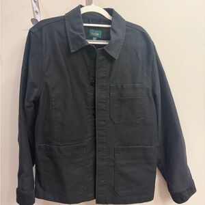 J. Crew Black Cotton moleskin chore jacket